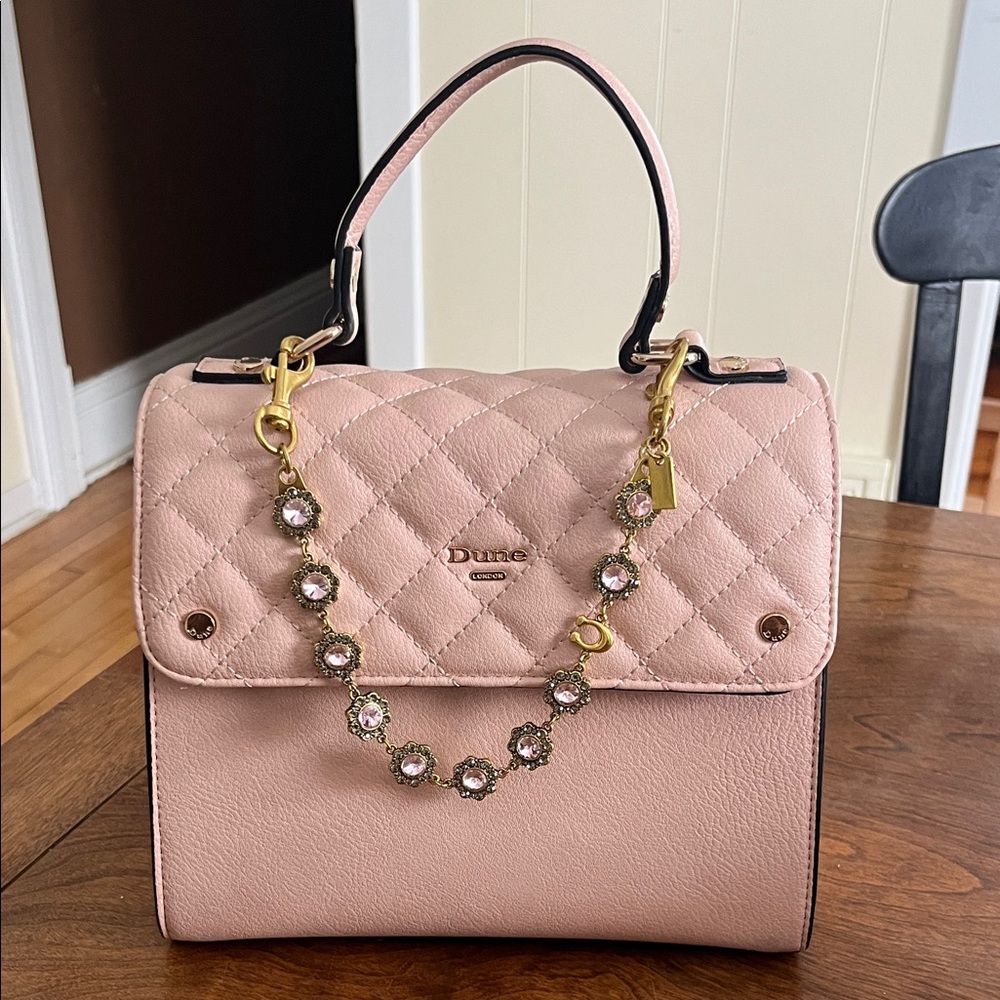 NWOT Dune London Pink Quilted Satchel
